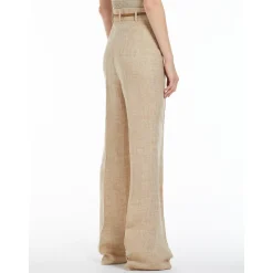 Outlet Pantalone in Lino Melange / Donna Pantaloni