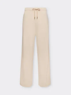 New Pantalone in Maglia con Bordi a Righe / Donna Pantaloni