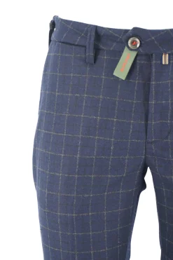 Sale Pantalone in Misto Lana con Fantasia / Uomo Pantaloni
