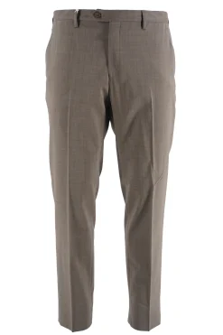 Outlet Pantalone in Misto Lana Estiva / Beige Uomo Pantaloni
