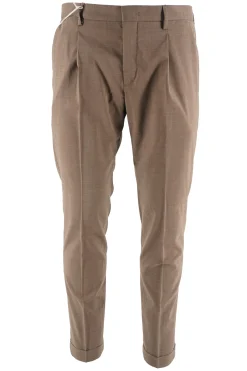 Outlet Pantalone in Misto Lana Stretch / Uomo Pantaloni
