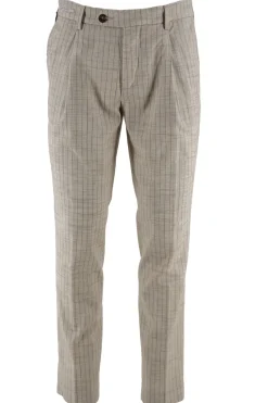 New Pantalone in Misto Lino / Beige Uomo Pantaloni
