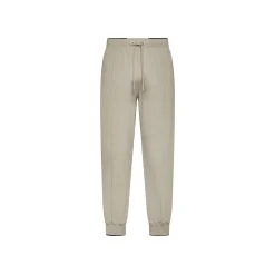 Outlet Pantalone in Piquet di Cotone / Uomo Pantaloni