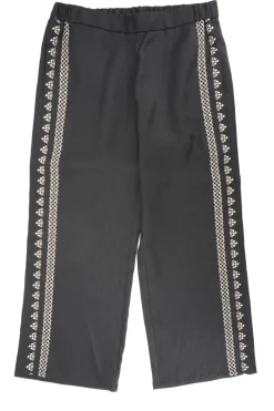 Best Pantalone in Puro Lino con Ricamo / Donna Pantaloni