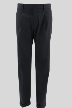 Pantalone in Techno Wool / Nero Uomo Pantaloni
