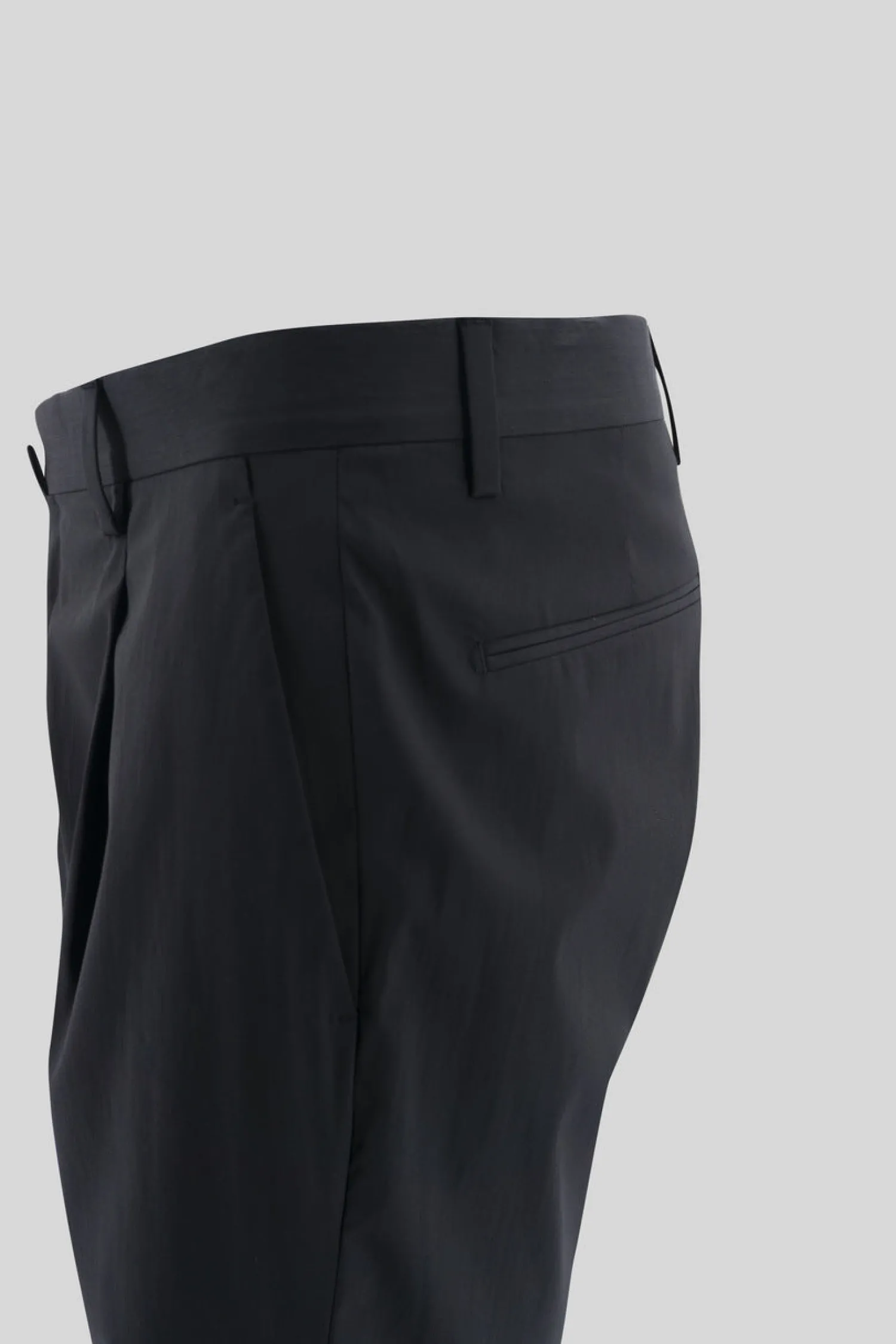 Pantalone in Techno Wool / Nero Uomo Pantaloni