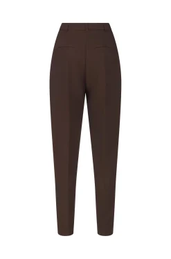 Outlet Pantalone in Tessuto Elasticizzato / Blu Donna Pantaloni