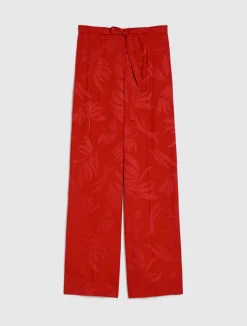 Discount Pantalone in Viscosa Jacquard Pennyblack / Donna Pantaloni