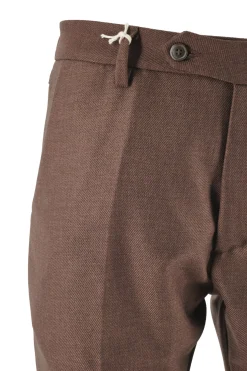 Hot Pantalone Montecarlo con Tessuto Diagonale / Uomo Pantaloni