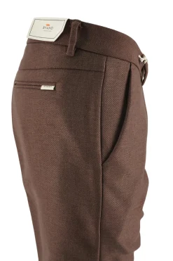 Hot Pantalone Montecarlo con Tessuto Diagonale / Uomo Pantaloni