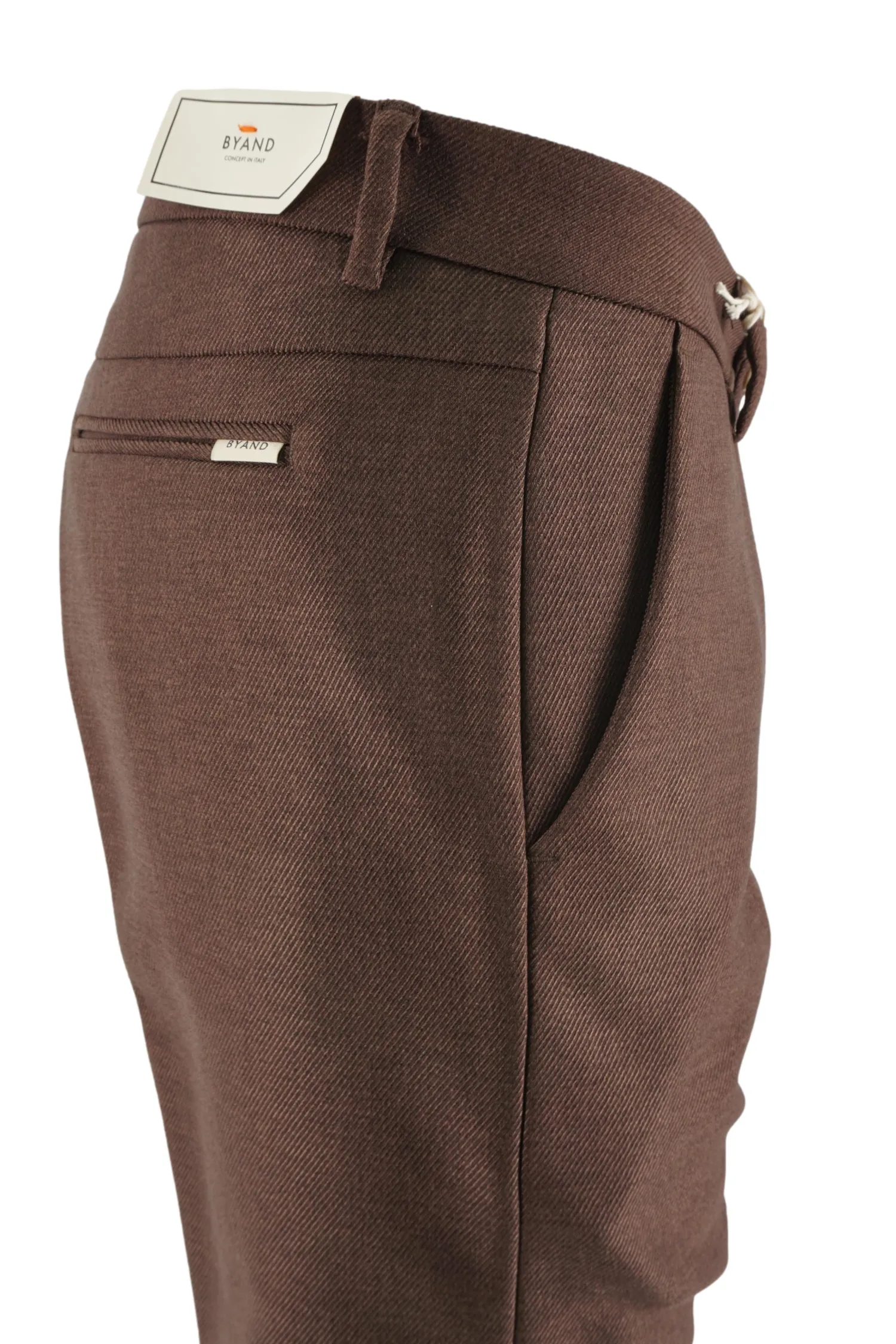 Hot Pantalone Montecarlo con Tessuto Diagonale / Uomo Pantaloni