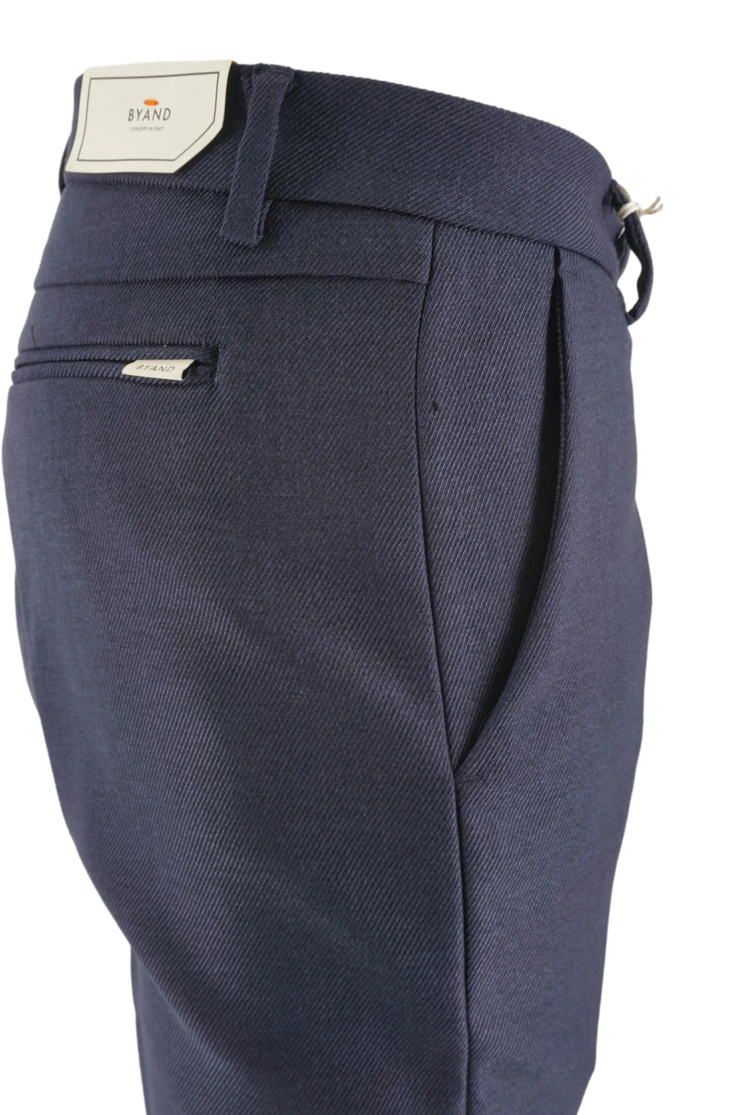 Outlet Pantalone Montecarlo con Tessuto Diagonale / Uomo Pantaloni