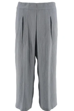Outlet Pantalone Palazzo Effetto Laminato / Donna Pantaloni