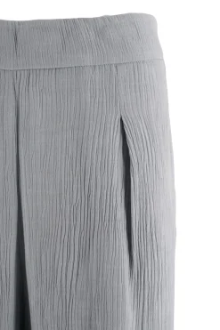 Outlet Pantalone Palazzo Effetto Laminato / Donna Pantaloni