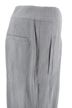 Outlet Pantalone Palazzo Effetto Laminato / Donna Pantaloni