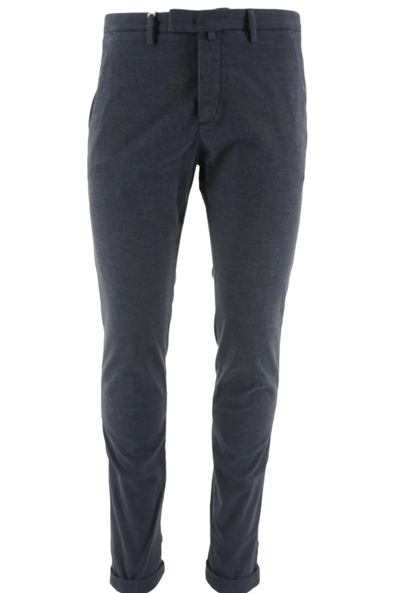 New Pantalone Regular Fit in Effetto Lana / Uomo Pantaloni