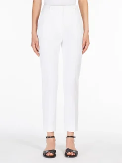 Discount Pantalone Sigaretta in Gabardina / Donna Pantaloni