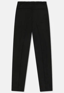 New Pantaloni in Misto Lino Slim Fit con Coulisse / Uomo Pantaloni