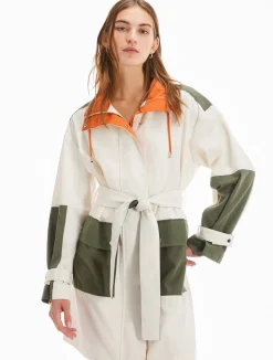 New Parka in Cotone Tecnico / Donna Giubbini