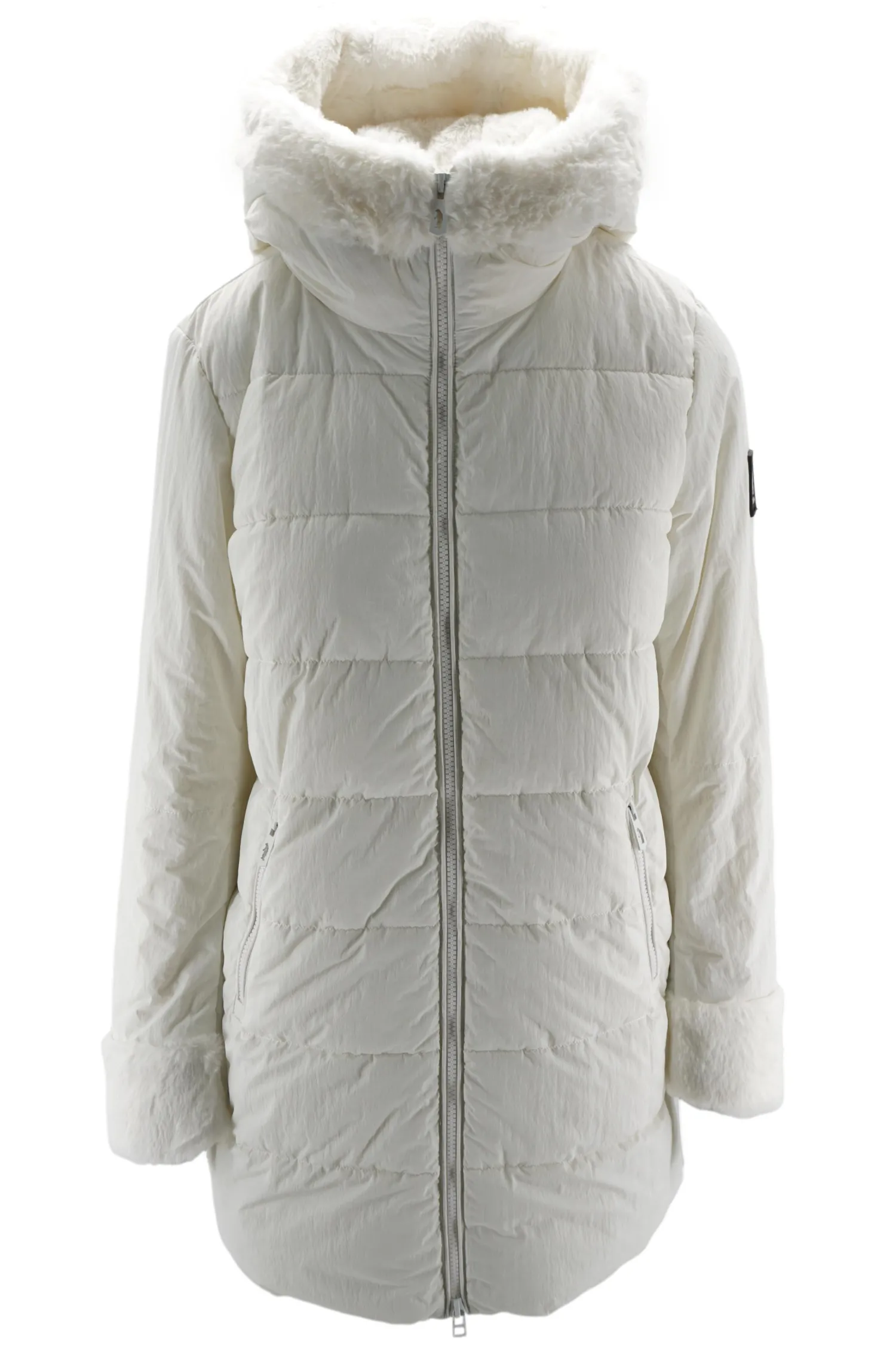 Outlet Piumino Heden con Inserti in Eco Pelliccia / Donna Giubbini