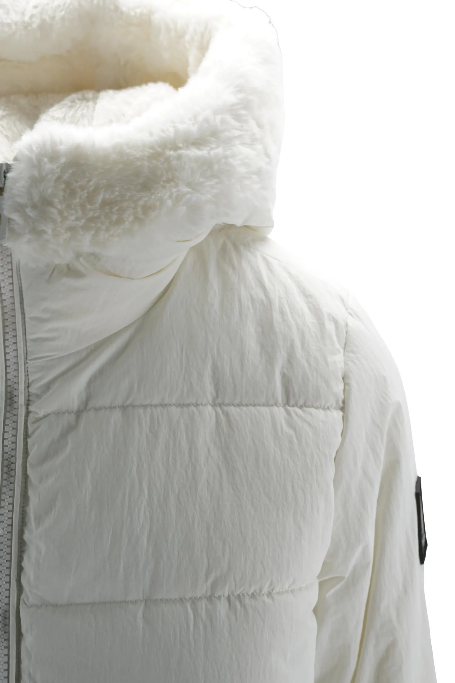 Outlet Piumino Heden con Inserti in Eco Pelliccia / Donna Giubbini