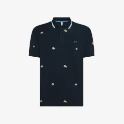 Hot Polo con Ricami All Over / Uomo Polo
