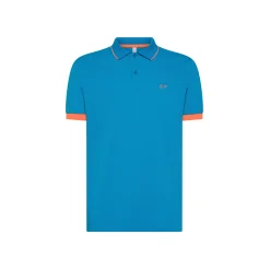 Polo con Riga Sottile Fluo a Contrasto / Uomo Polo