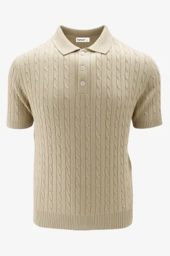 Online Polo con Tramatura a Trecce / Uomo Polo
