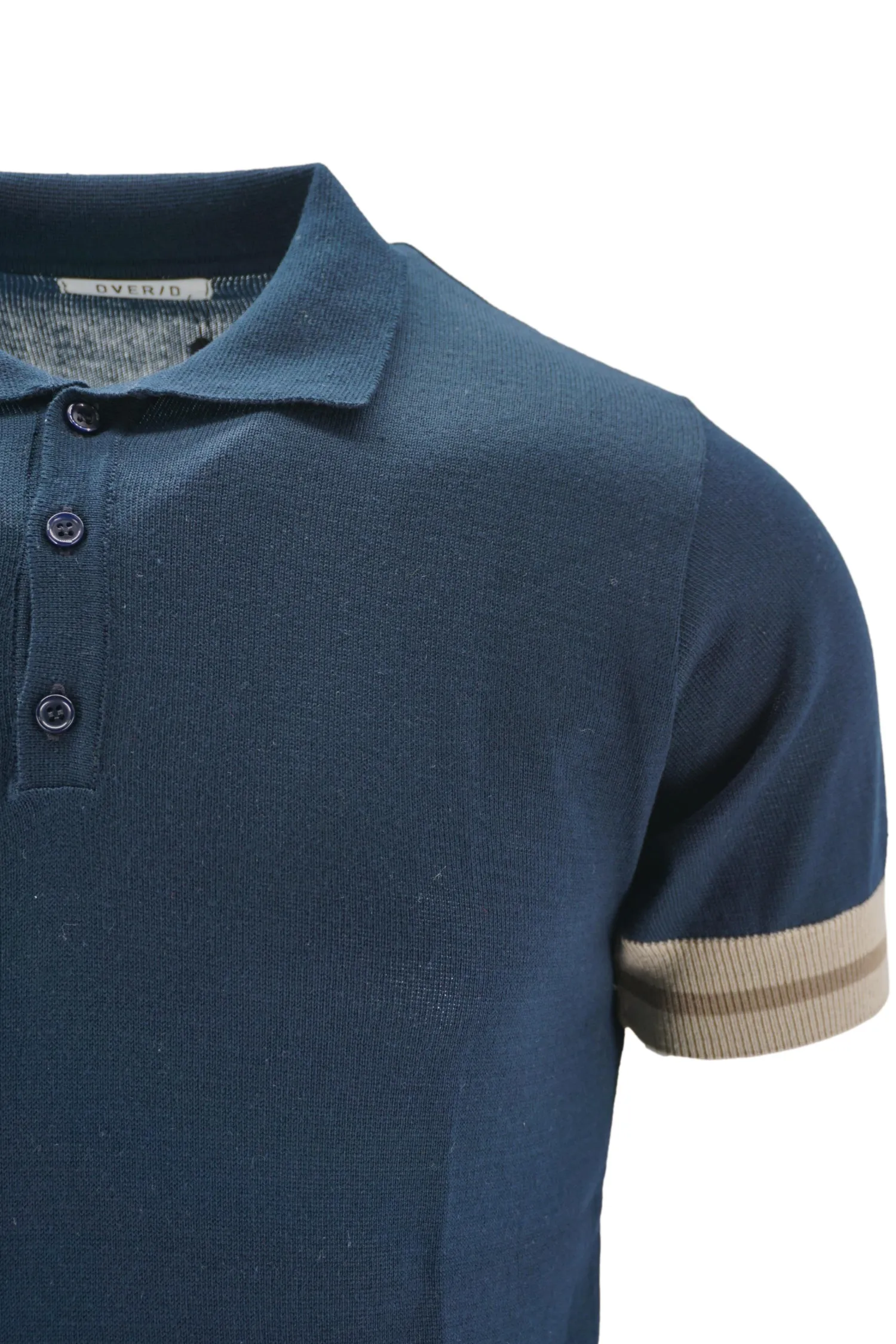 Sale Polo in Cotone con Dettagli a Contrasto / Uomo Polo