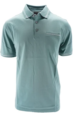 Hot Polo in Cotone con Taschino / Verde Uomo Polo