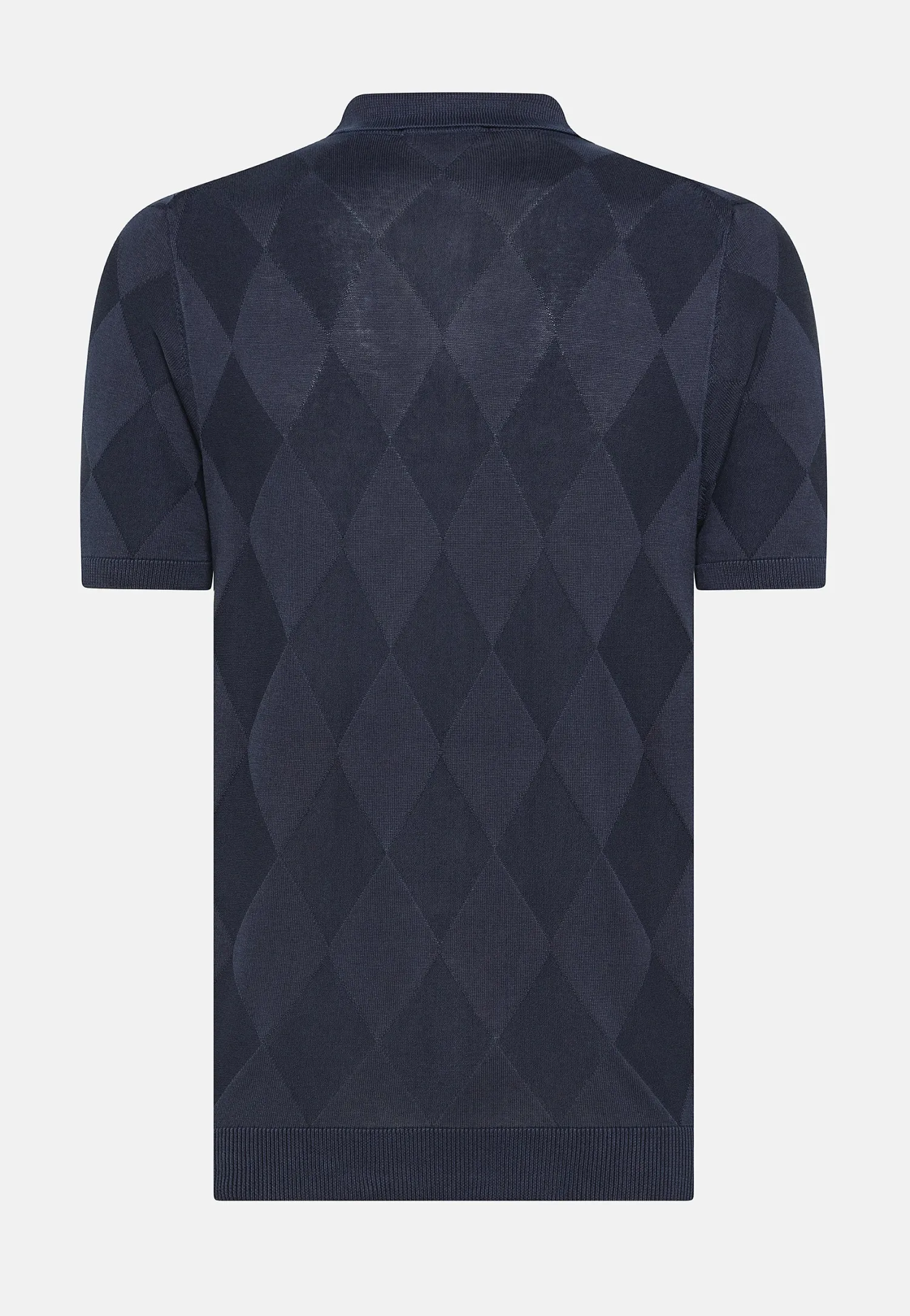Clearance Polo in Cotone Effetto Rombi / Uomo Polo