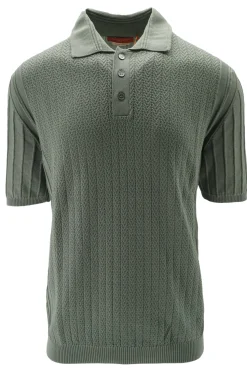 Sale Polo in Cotone Giza con Tramatura / Uomo Polo
