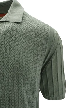 Sale Polo in Cotone Giza con Tramatura / Uomo Polo