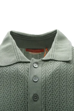 Sale Polo in Cotone Giza con Tramatura / Uomo Polo