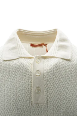 Outlet Polo in Cotone Giza con Tramatura / Uomo Polo