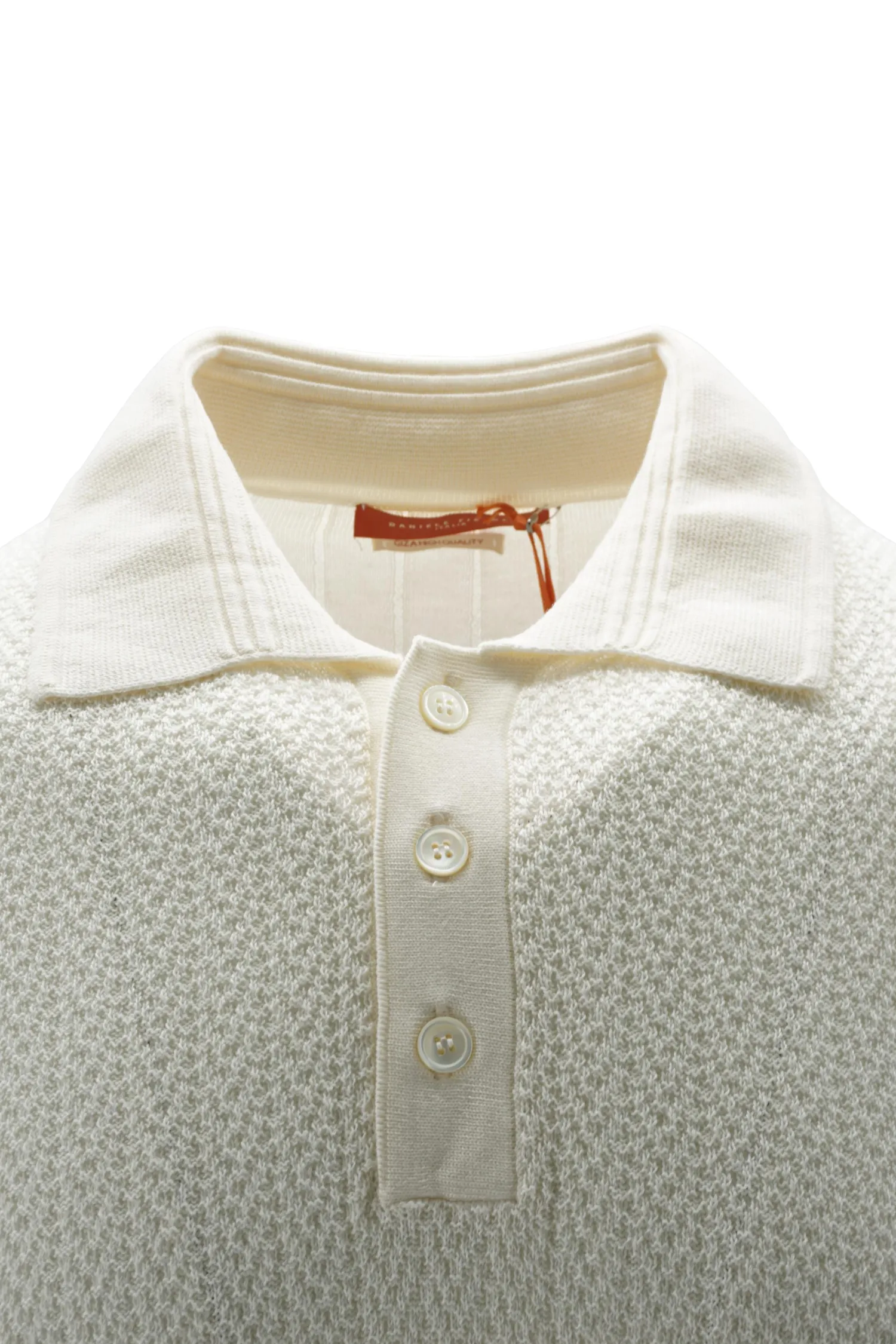 Outlet Polo in Cotone Giza con Tramatura / Uomo Polo