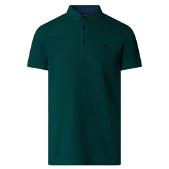 Online Polo in Cotone Piquet con Logo / Uomo Polo