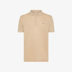 Discount Polo in Lino con Logo a Contrasto / Uomo Polo