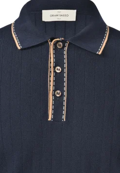 Hot Polo in Maglia con Contrasti / Uomo Polo