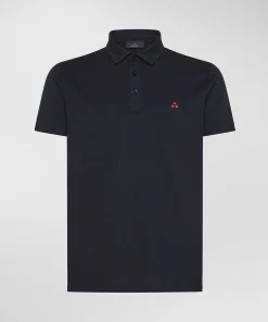 New Polo in Piquet di Cotone Stretch Mezzola 02 / Uomo Polo