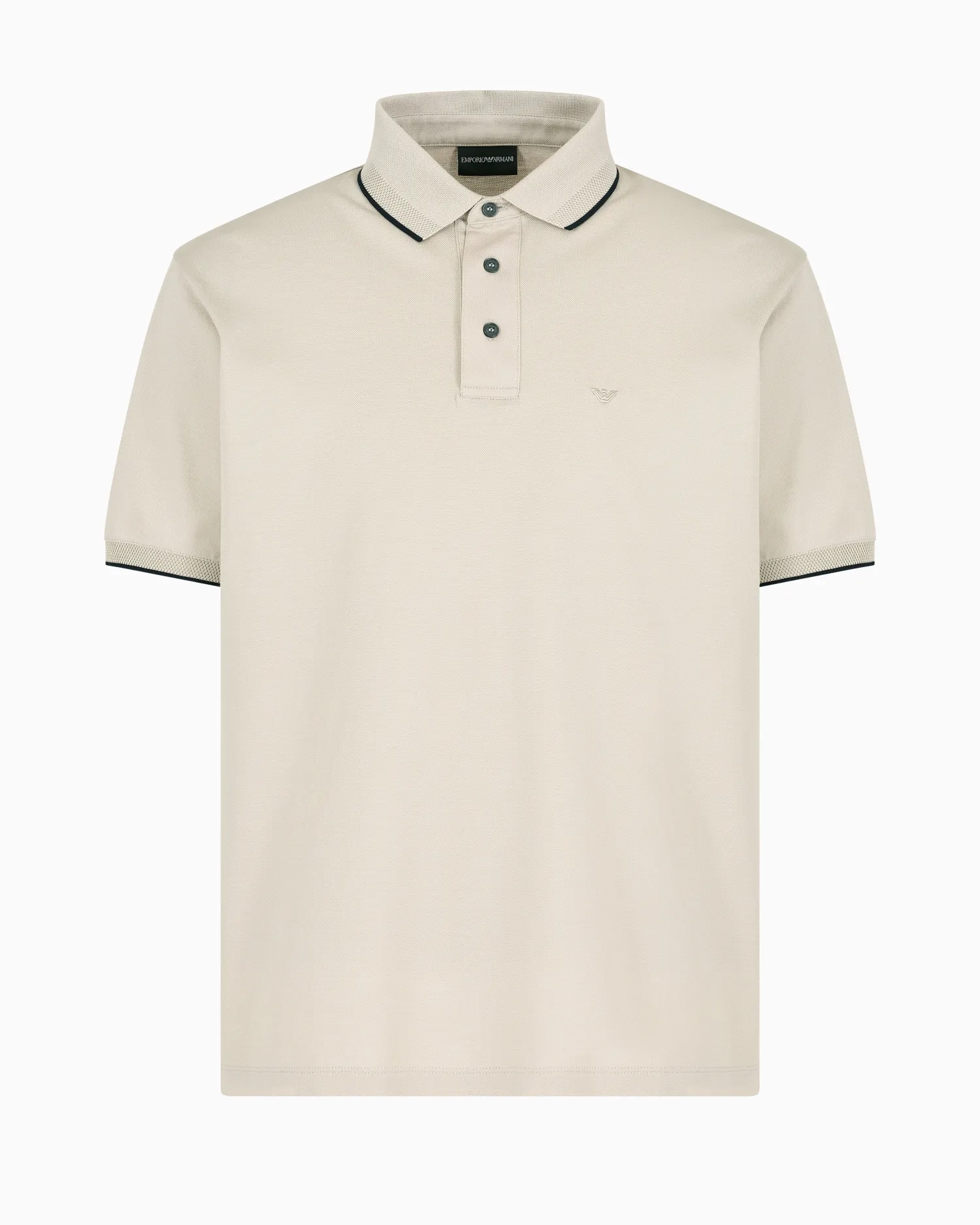 Discount Polo in Piquet Stretch con Ricamo / Uomo Polo