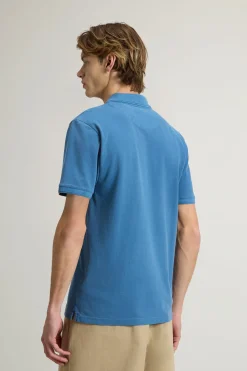 New Polo Mackinack in Piqué di Cotone / Celeste Uomo Polo