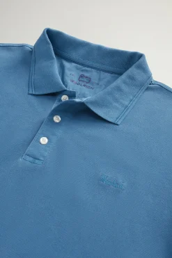 New Polo Mackinack in Piqué di Cotone / Celeste Uomo Polo