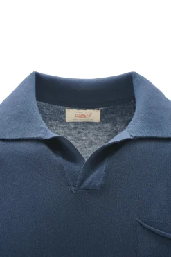 Outlet Polo Senza Bottoni in 100% Cotone / Uomo Polo