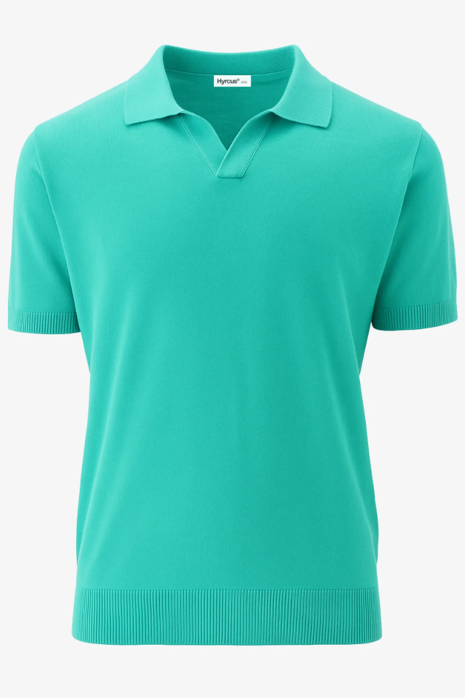 New Polo Senza Bottoni in Filo di Cotone / Uomo Polo