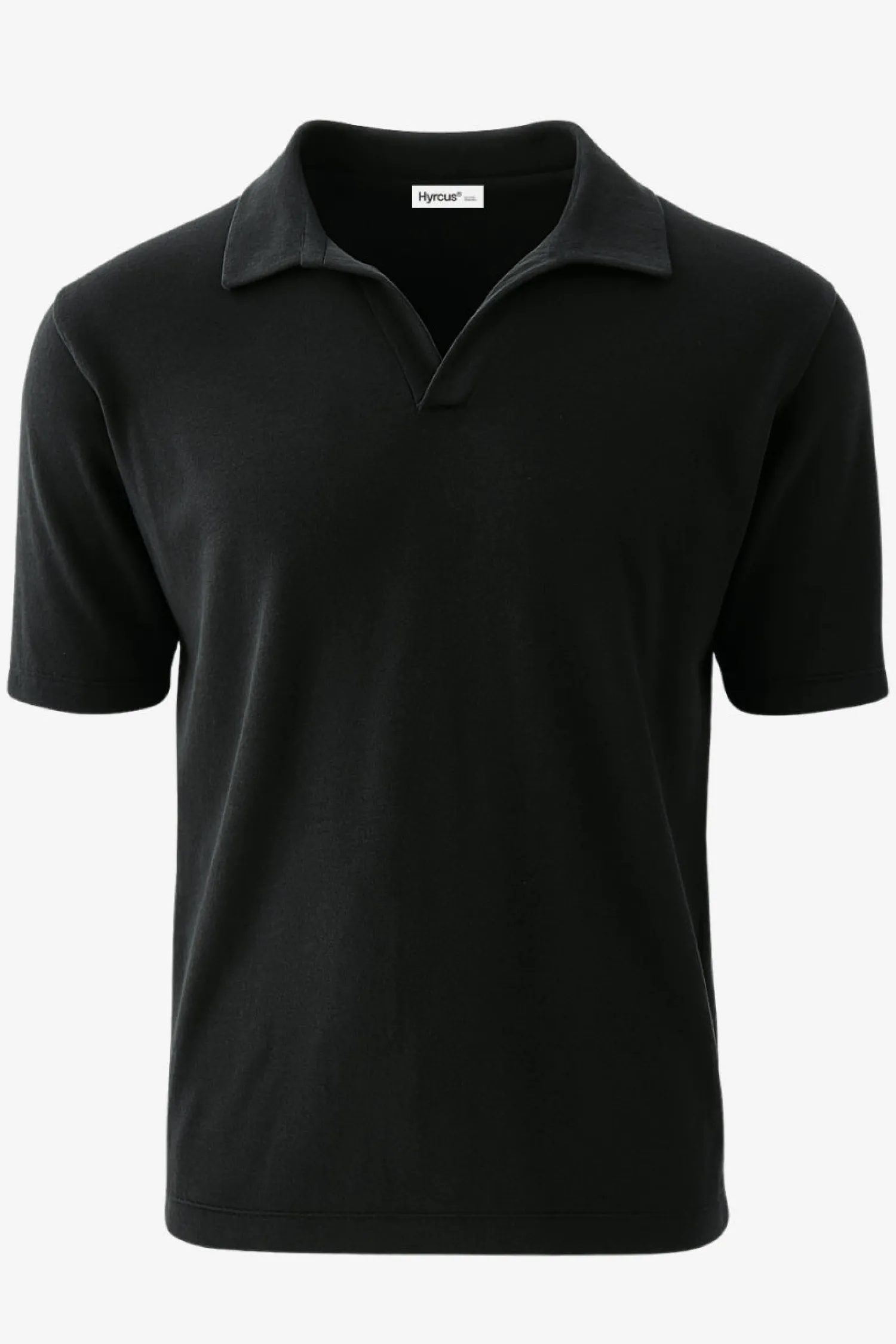 New Polo Senza Bottoni in Lino e Cotone / Uomo Polo