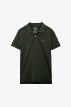 Online Polo Slim Fit in Piquet di Cotone / Uomo Polo