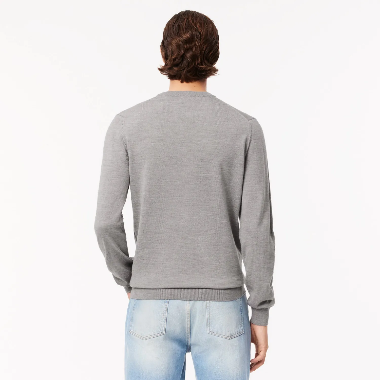 Sale Pullover in Lana Merino con Collo Rotondo / Uomo Maglieria