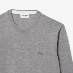 Sale Pullover in Lana Merino con Collo Rotondo / Uomo Maglieria