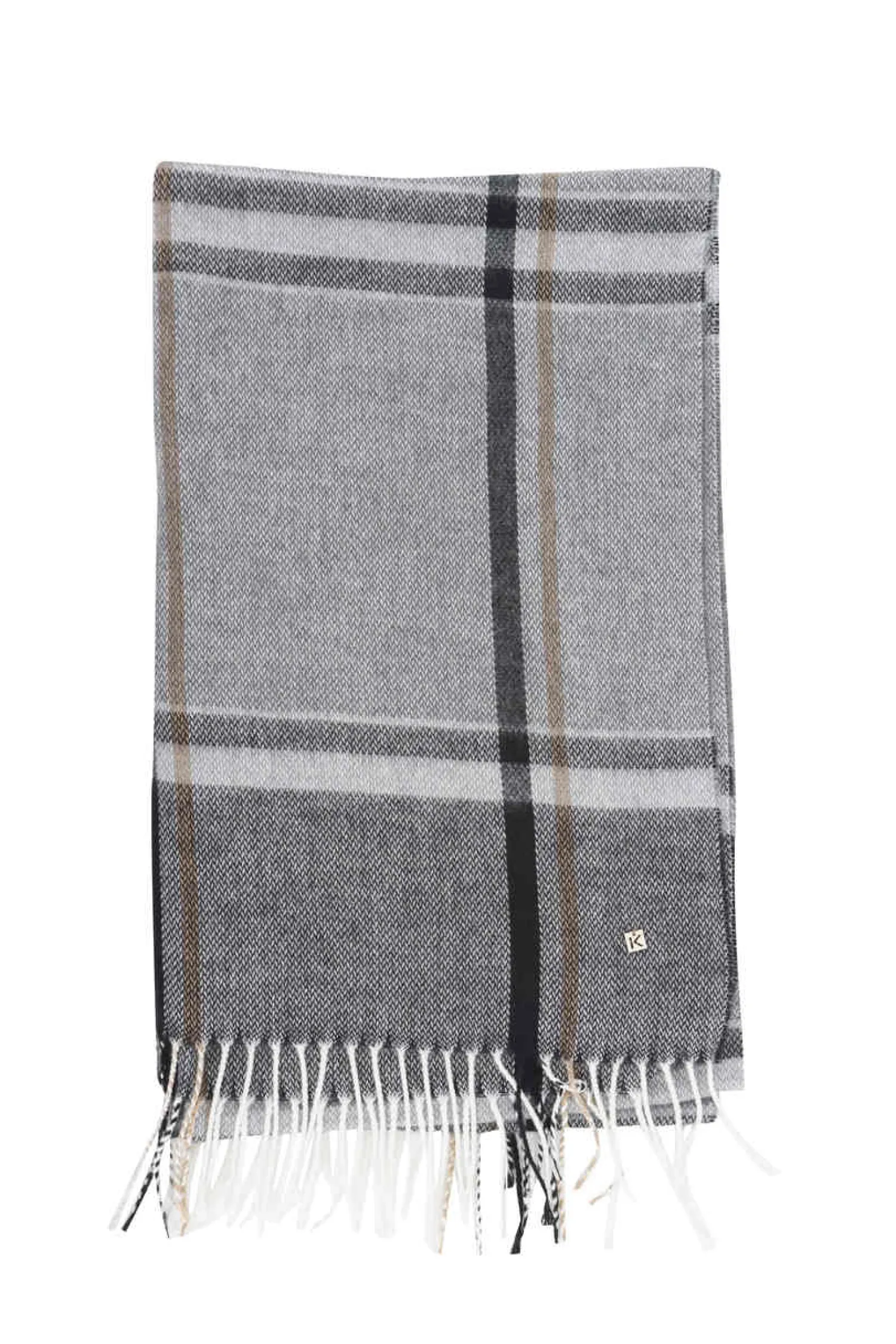 Sciarpa a fantasia / Beige Donna Sciarpe